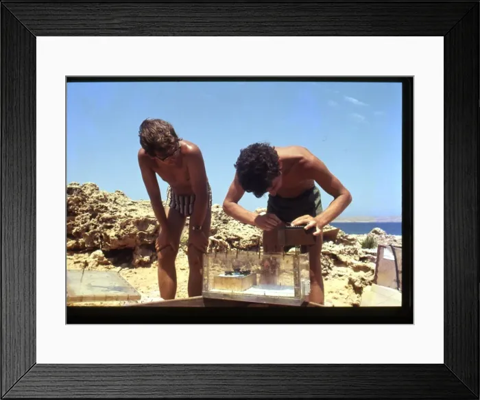Framed Print : Underwater house equipment under construction, Malta Framed Print : Underwater house equipment under construction, Malta