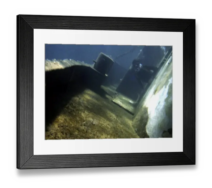 Framed Print : Wreck diving off the coast of Malta Framed Print : Wreck diving off the coast of Malta