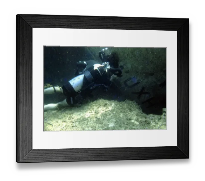 Framed Print : Wreck diving off the coast of Malta