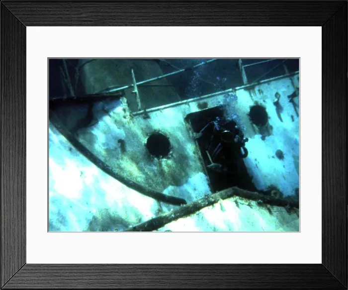Framed Print : Wreck diving off the coast of Malta Framed Print : Wreck diving off the coast of Malta