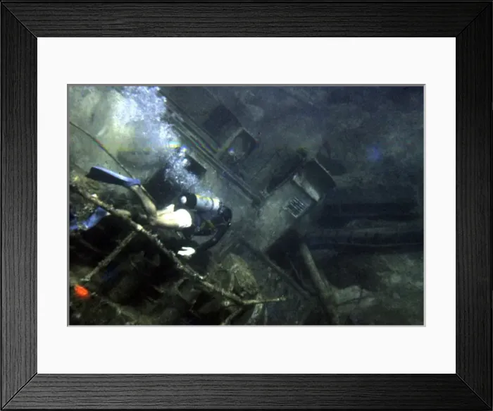 Framed Print : Wreck diving off the coast of Malta Framed Print : Wreck diving off the coast of Malta