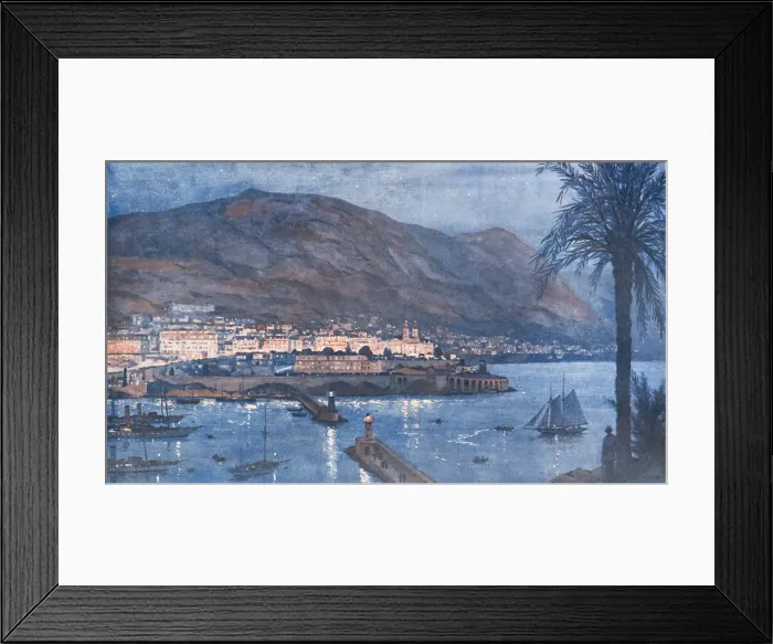 Framed Print : Evening at Monte Carlo by Cecil King Framed Print : Evening at Monte Carlo by Cecil King