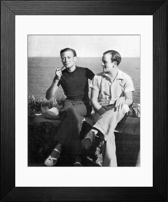 Framed Print : Mens fashions for the French Riviera, 1934 Framed Print : Mens fashions for the French Riviera, 1934