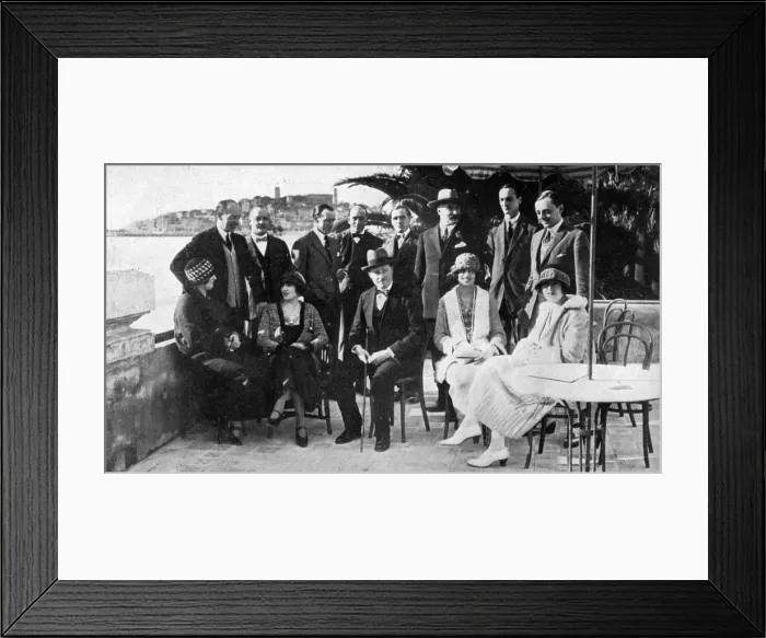 Framed Print : Group at the Cercle Nautique, Cannes, French Riviera Framed Print : Group at the Cercle Nautique, Cannes, French Riviera