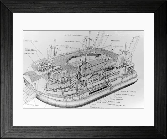Framed Print : Giant hovercraft under construction, Isle of Wight Framed Print : Giant hovercraft under construction, Isle of Wight