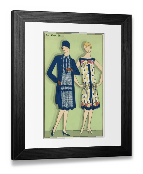 Framed Print : French womens fashion 1926 Framed Print : French womens fashion 1926