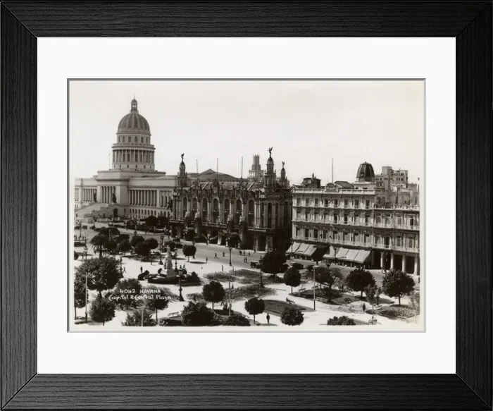 Framed Print : Capitol and Central Plaza, Havana, Cuba Framed Print : Capitol and Central Plaza, Havana, Cuba
