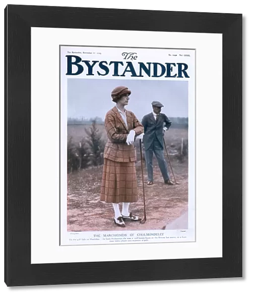 Bystander cover - Marchioness of Cholmondeley plays golf