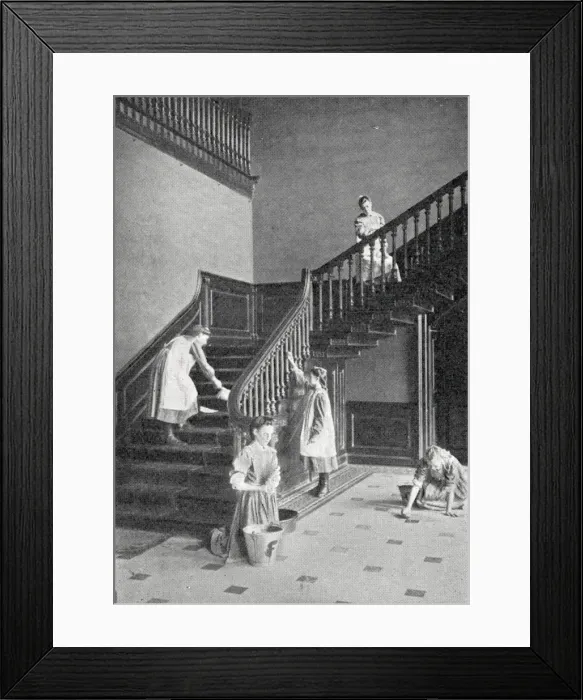 Framed Print : Gordon House Industrial School, Isleworth - Housework Framed Print : Gordon House Industrial School, Isleworth - Housework