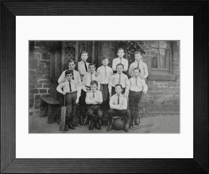 Framed Print : Headingley Orphan Homes, Leeds - Cricket Team Framed Print : Headingley Orphan Homes, Leeds - Cricket Team