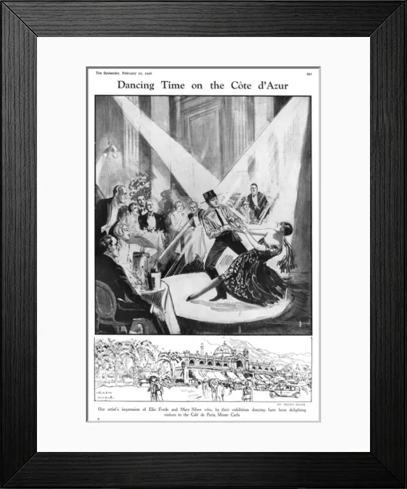 Framed Print : Dancing Time on the Cote d Azur Framed Print : Dancing Time on the Cote d Azur