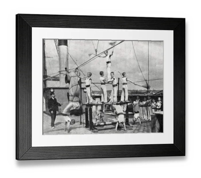 Framed Print : Industrial Training Ship Shaftesbury - Gymnastics