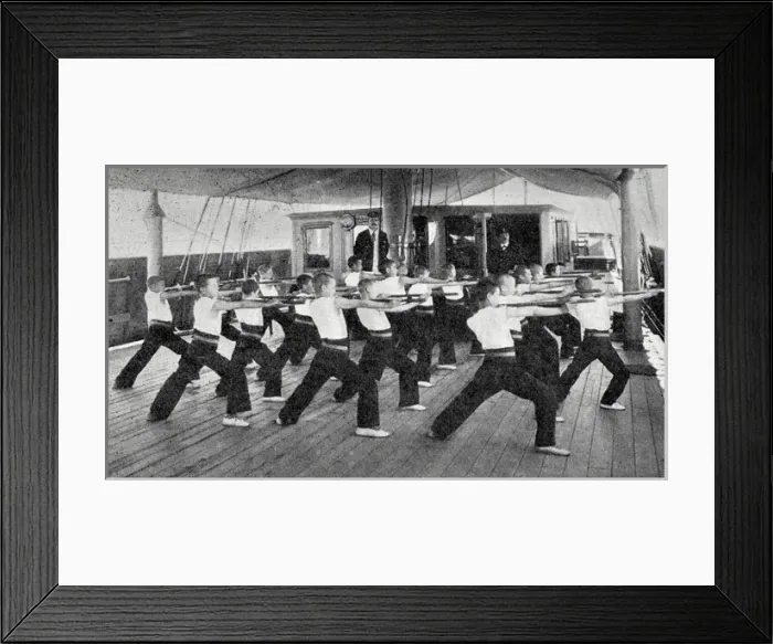 Framed Print : Industrial Training Ship Shaftesbury - Wand Drill Framed Print : Industrial Training Ship Shaftesbury - Wand Drill