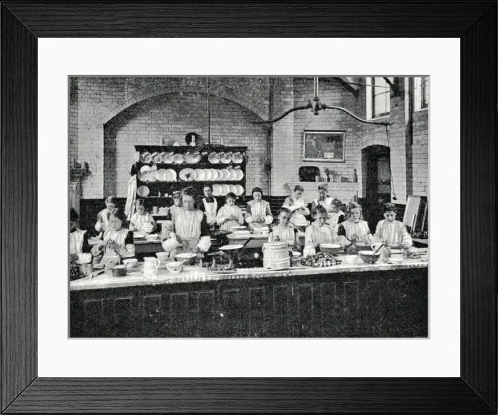 Framed Print : Montem Street Centre, London - Cookery Lesson Framed Print : Montem Street Centre, London - Cookery Lesson
