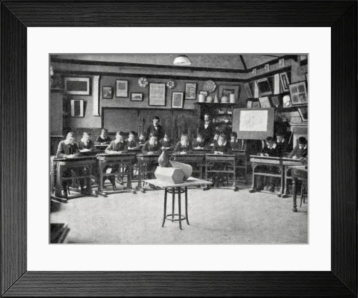 Framed Print : Montem Street Higher Elementary School, London - Drawing Framed Print : Montem Street Higher Elementary School, London - Drawing