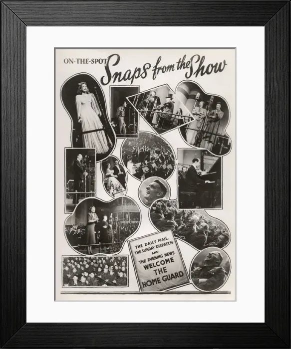 Framed Print : Souvenir Programme for the Home Guard Stand Down concert Framed Print : Souvenir Programme for the Home Guard Stand Down concert