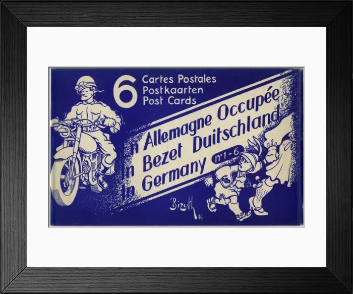 Framed Print : Occupied Germany - Postcard Pack - Cartoons Framed Print : Occupied Germany - Postcard Pack - Cartoons