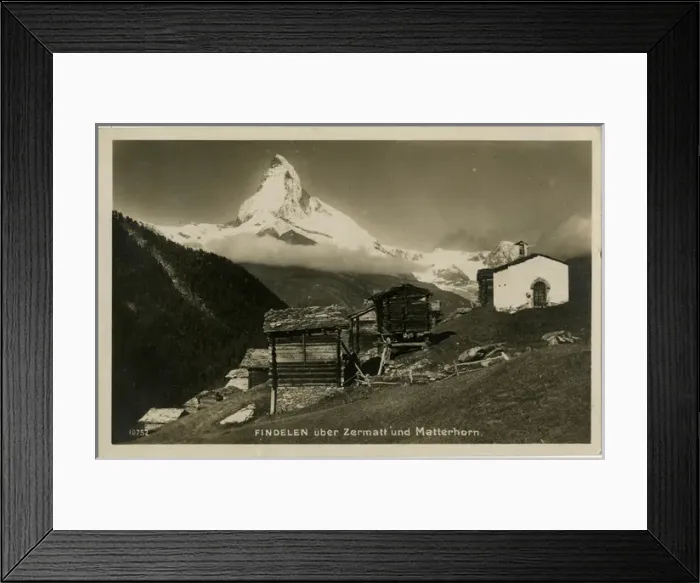 Framed Print : Findelen, Switzerland - above Zermatt and the Matterhorn Framed Print : Findelen, Switzerland - above Zermatt and the Matterhorn