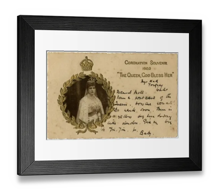 Framed Print : Coronation Souvenir - Queen Alexandra Framed Print : Coronation Souvenir - Queen Alexandra