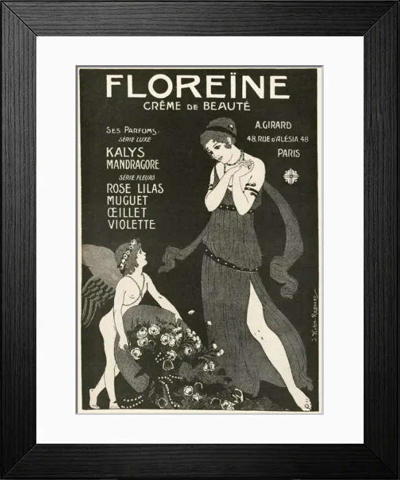 Framed Print : Advert for Floreine cream Framed Print : Advert for Floreine cream