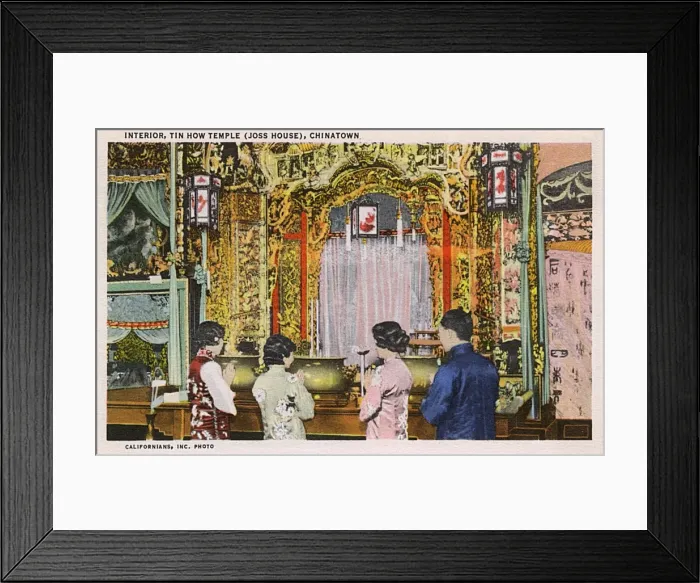 Framed Print : Tin How Temple, Chinatown, San Francisco, California, USA Framed Print : Tin How Temple, Chinatown, San Francisco, California, USA