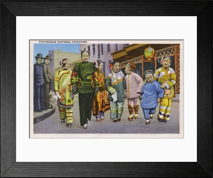 Framed Print : Children in costume, Chinatown, San Francisco, USA Framed Print : Children in costume, Chinatown, San Francisco, USA