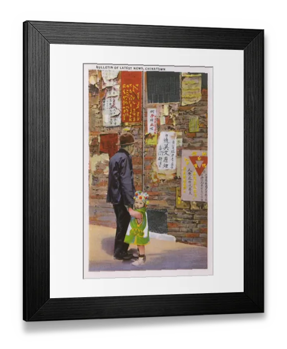 Framed Print : Bulletins, Chinatown, San Francisco, California, USA Framed Print : Bulletins, Chinatown, San Francisco, California, USA