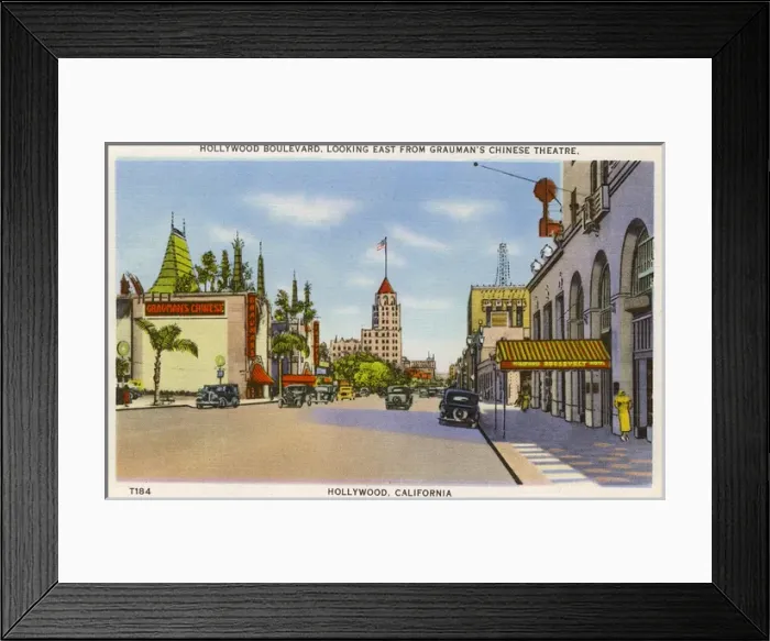Framed Print : Hollywood Boulevard, Los Angeles, California, USA Framed Print : Hollywood Boulevard, Los Angeles, California, USA