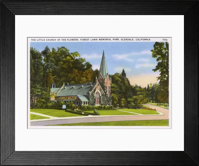 Framed Print : Little Church of the Flowers, Glendale, Los Angeles, USA Framed Print : Little Church of the Flowers, Glendale, Los Angeles, USA