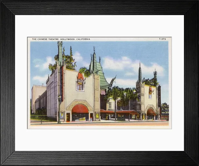 Framed Print : Chinese Theatre, Hollywood, Los Angeles, California, USA Framed Print : Chinese Theatre, Hollywood, Los Angeles, California, USA