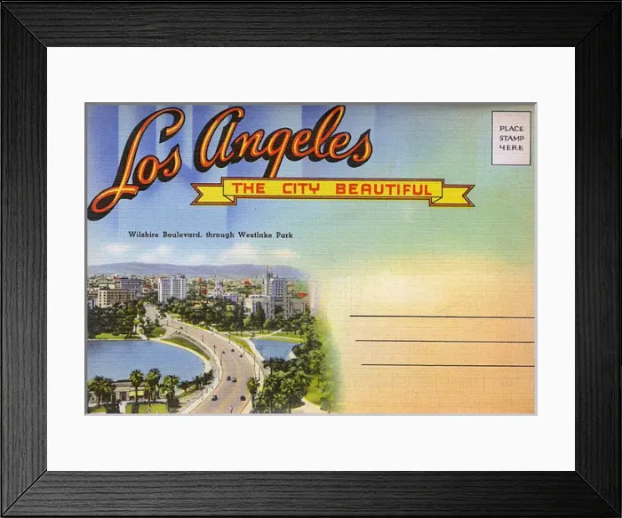 Framed Print : Cover design, Wilshire Boulevard, Los Angeles, USA Framed Print : Cover design, Wilshire Boulevard, Los Angeles, USA