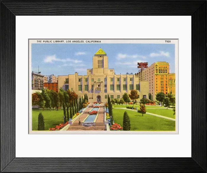 Framed Print : Public Library, Los Angeles, California, USA Framed Print : Public Library, Los Angeles, California, USA