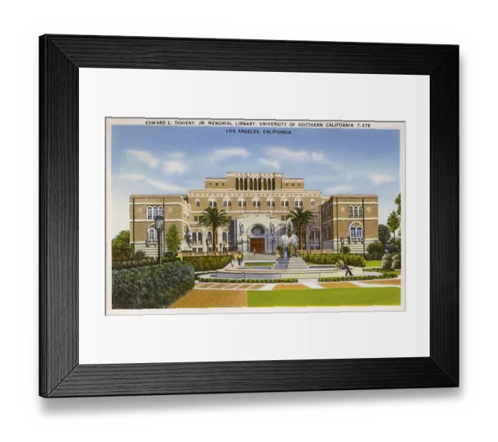 Framed Print : University Library, Los Angeles, California, USA Framed Print : University Library, Los Angeles, California, USA