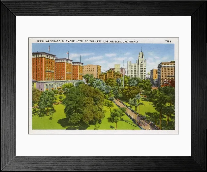 Framed Print : Pershing Square, Los Angeles, California, USA Framed Print : Pershing Square, Los Angeles, California, USA