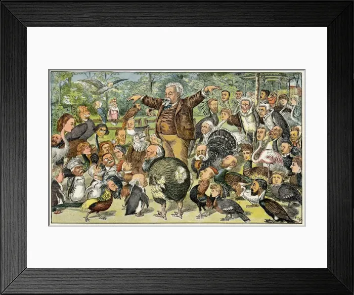 Framed Print : Cartoon, satire on the British government Framed Print : Cartoon, satire on the British government