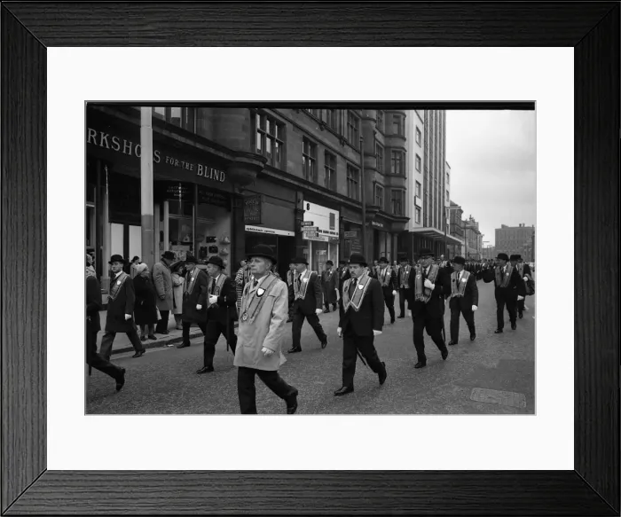 Framed Print : Orangemen on parade, Belfast, Northern Ireland Framed Print : Orangemen on parade, Belfast, Northern Ireland