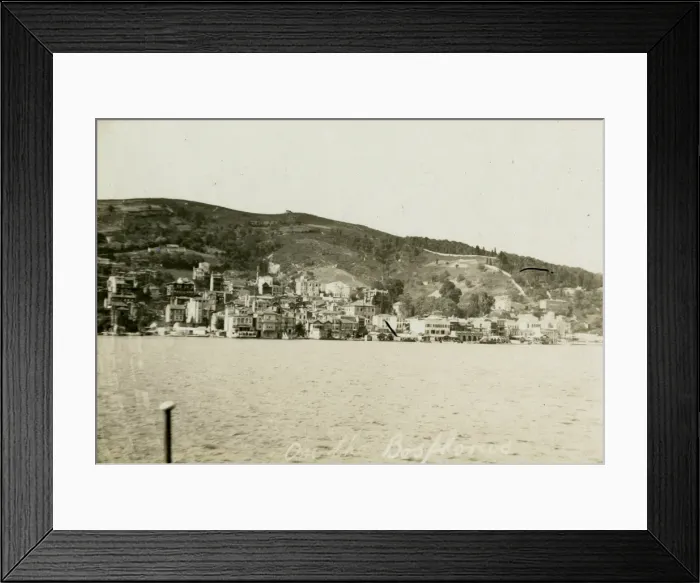 Framed Print : The Shore of the Bosphorus - view from HMS Marlborough Framed Print : The Shore of the Bosphorus - view from HMS Marlborough