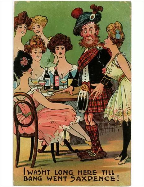 Classic Tight Scotsman Joke - Lured by six beauties