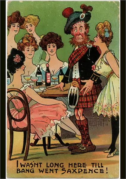 Classic Tight Scotsman Joke - Lured by six beauties