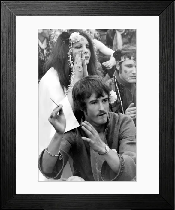 Framed Print : Flower Power and Hippies at Woburn Park Framed Print : Flower Power and Hippies at Woburn Park