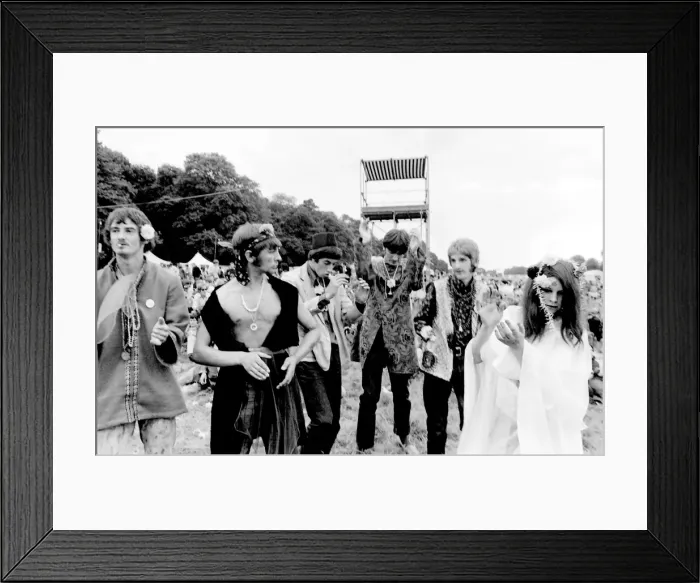 Framed Print : Flower Power and Hippies at Woburn Park Framed Print : Flower Power and Hippies at Woburn Park