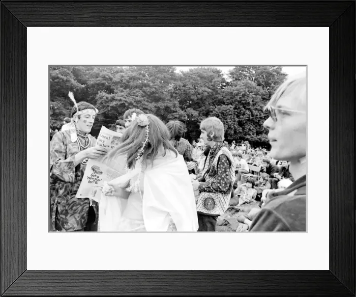 Framed Print : Flower Power and Hippies at Woburn Park Framed Print : Flower Power and Hippies at Woburn Park