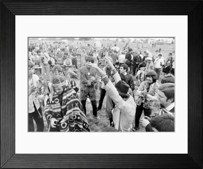 Framed Print : Flower Power and Hippies at Woburn Park