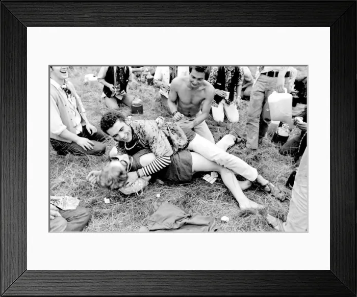 Framed Print : Flower Power and Hippies at Woburn Park Framed Print : Flower Power and Hippies at Woburn Park
