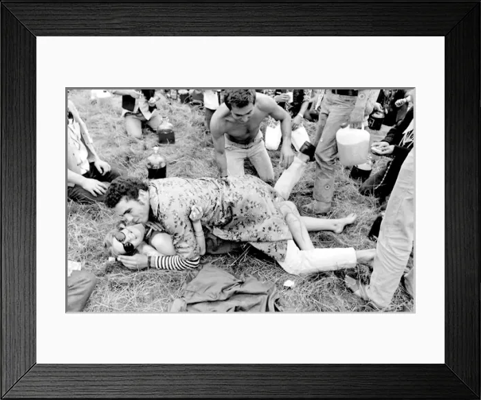 Framed Print : Flower Power and Hippies at Woburn Park Framed Print : Flower Power and Hippies at Woburn Park