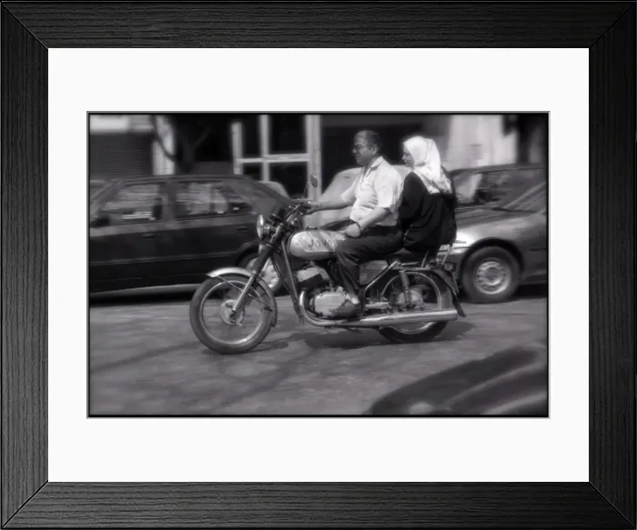 Framed Print : Two on a motor bike Cairo, Egypt Framed Print : Two on a motor bike Cairo, Egypt