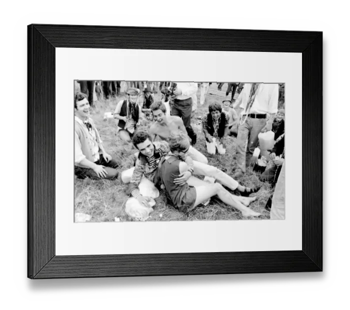 Framed Print : Flower Power and Hippies at Woburn Park Framed Print : Flower Power and Hippies at Woburn Park