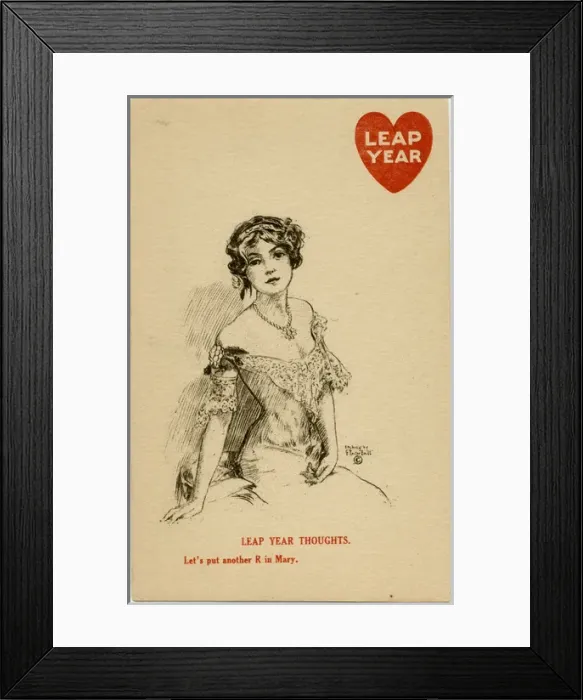 Framed Print : Leap Year Thoughts - Lets Put another R in Mary Framed Print : Leap Year Thoughts - Lets Put another R in Mary