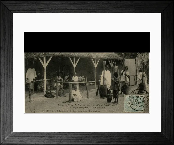 Framed Print : International Exhibition at Amiens - Senegalese Village Framed Print : International Exhibition at Amiens - Senegalese Village