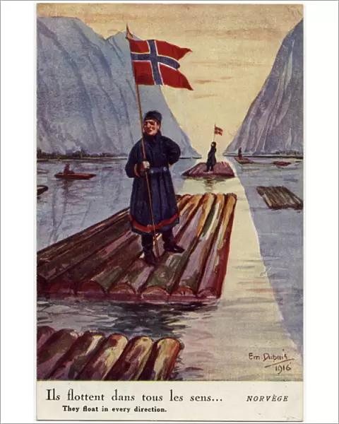 Log Rafts - Norway